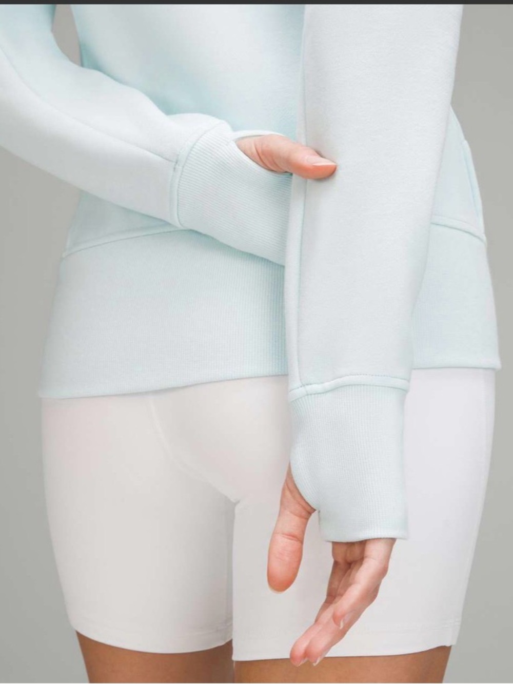 lululemon Sheer Blue Women's hip length full zip Hoodie 8 - Picture 4 of 10